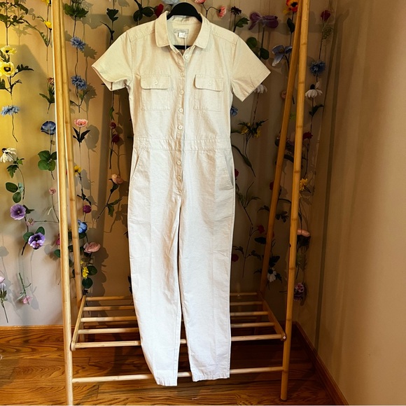 Outerknown S.E.A. Sea Jumpsuit Size XS, Organic Cotton Linen - Picture 3 of 8